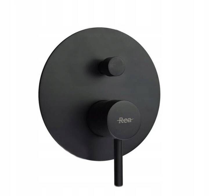 Inbouw regendoucheset Rea Lungo Black met uitloop + BOX - View 4