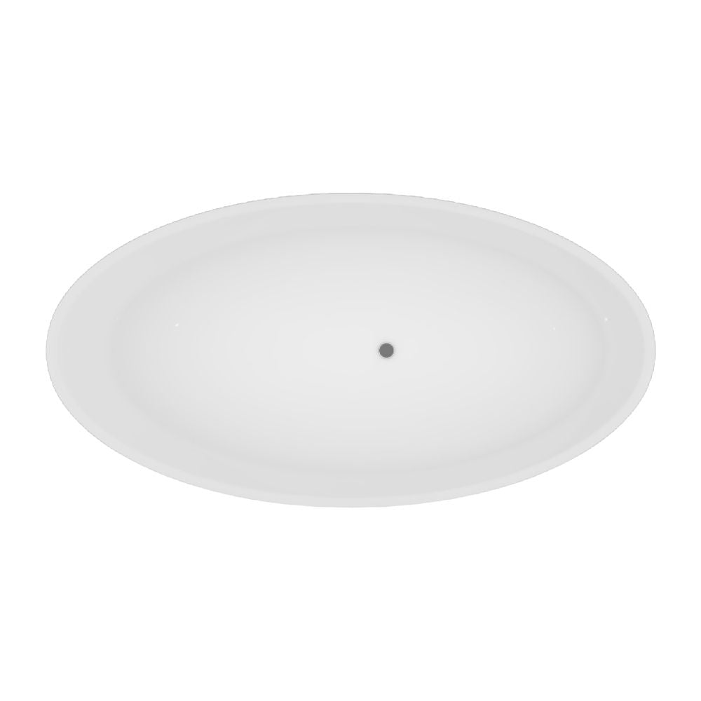 Bovenaanzicht van de badruimte van Whirlpoolbad Creavit Adonis Met Jets Wit 190 x 95 cm