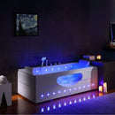 Tweepersoons Whirlpoolbad 160x84x56 Iris Wit