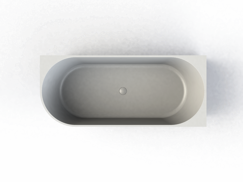 Ligbad Arcqua Pinto Back To Wall Hoekbad Glans Wit