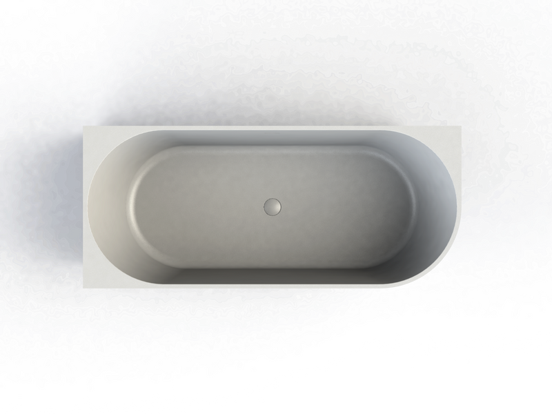 Ligbad Arcqua Pinto Back To Wall Hoekbad Glans Wit