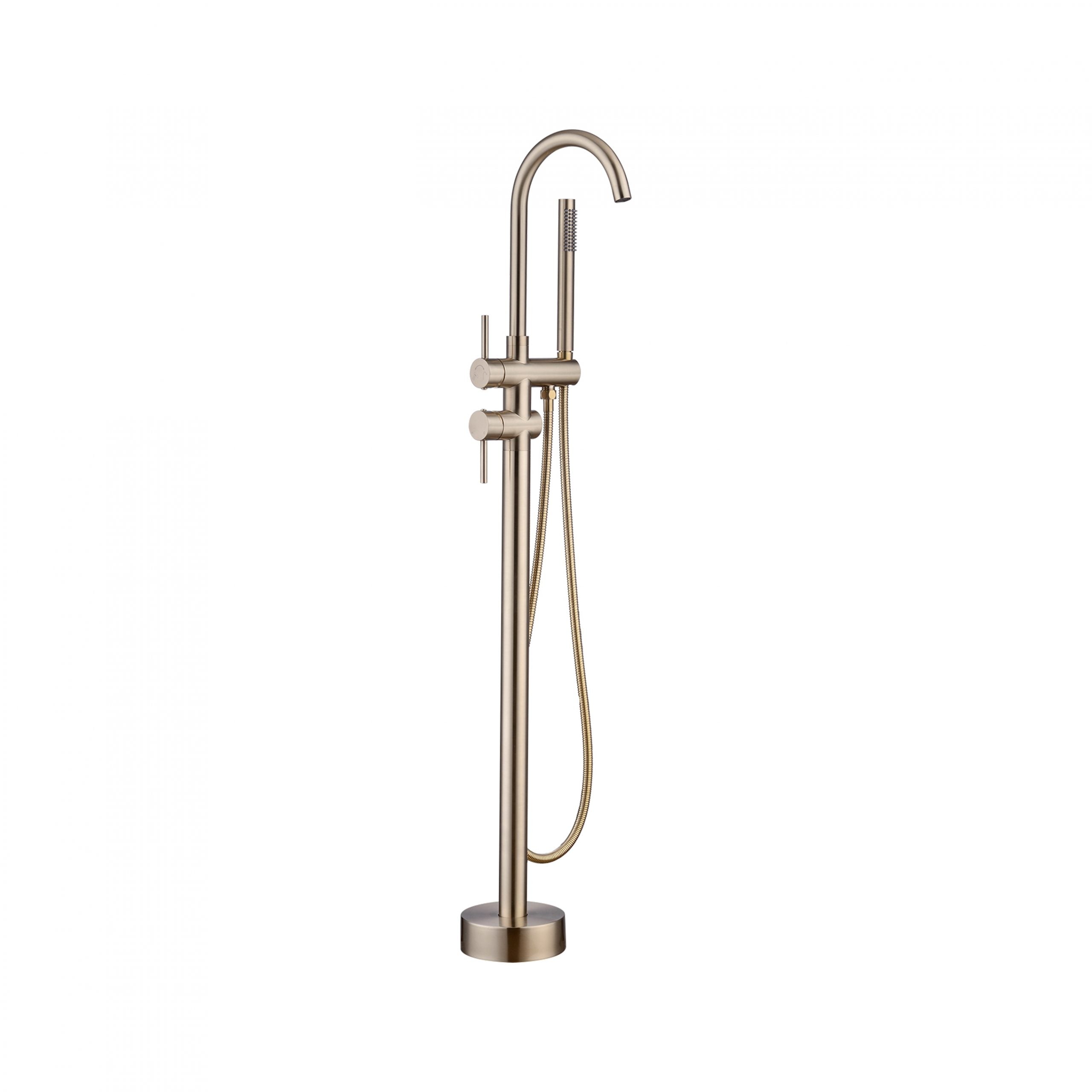 Vrijstaande Badkraan Zaragoza Brushed Gold – Sanivar