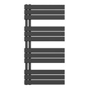 HANDDOEKRADIATOR LINKS AANSLUITING/COMB- ZWART 1200X600-681W