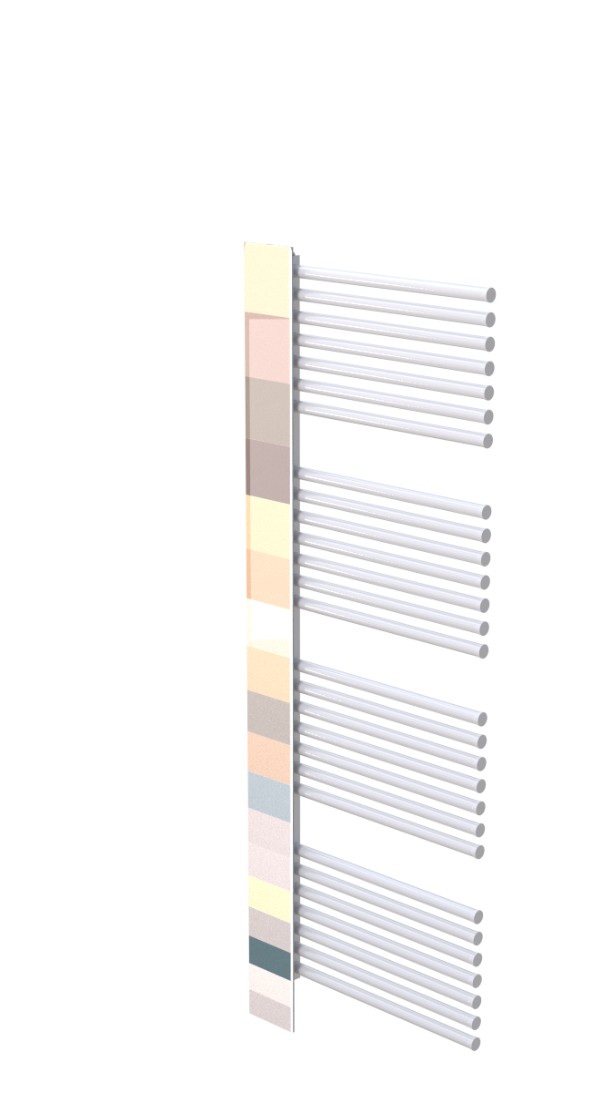 Bial Design Radiator A100 MIRROR Wit 530x1374