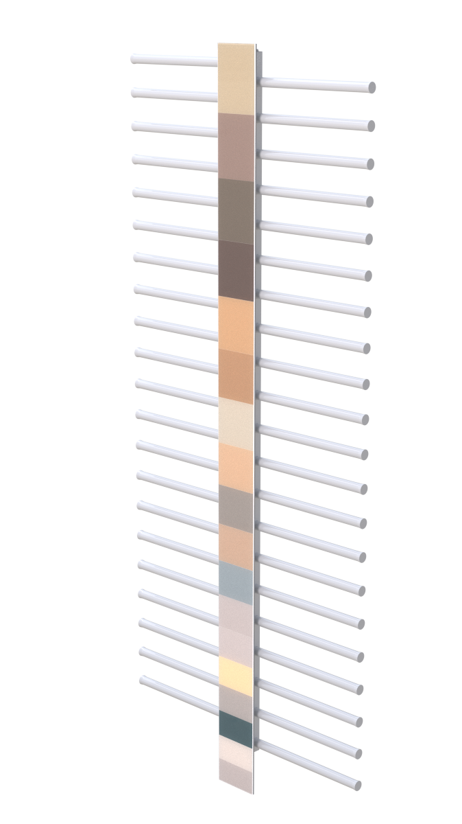 Bial Design Radiator A300 LINES Antraciet 750x1694