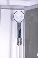 Gesloten douchecabine 90x90x215 kwartrond kitvrij Punto wit