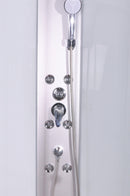 Gesloten douchecabine 90x90x215 kwartrond kitvrij Punto wit