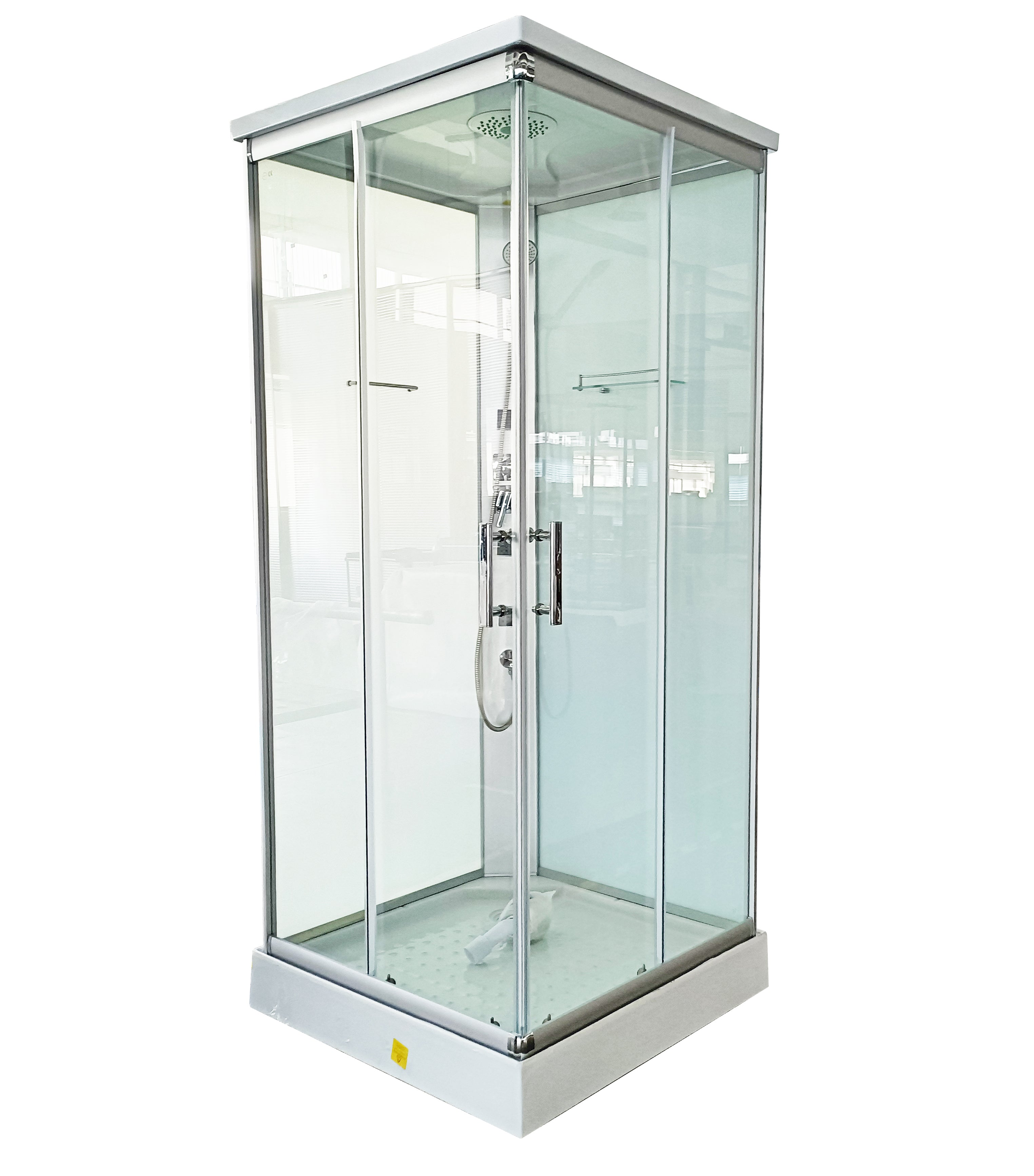 Gesloten Douchecabine 90x90x215 Kitvrij Vierkant TC06 Kitvrij