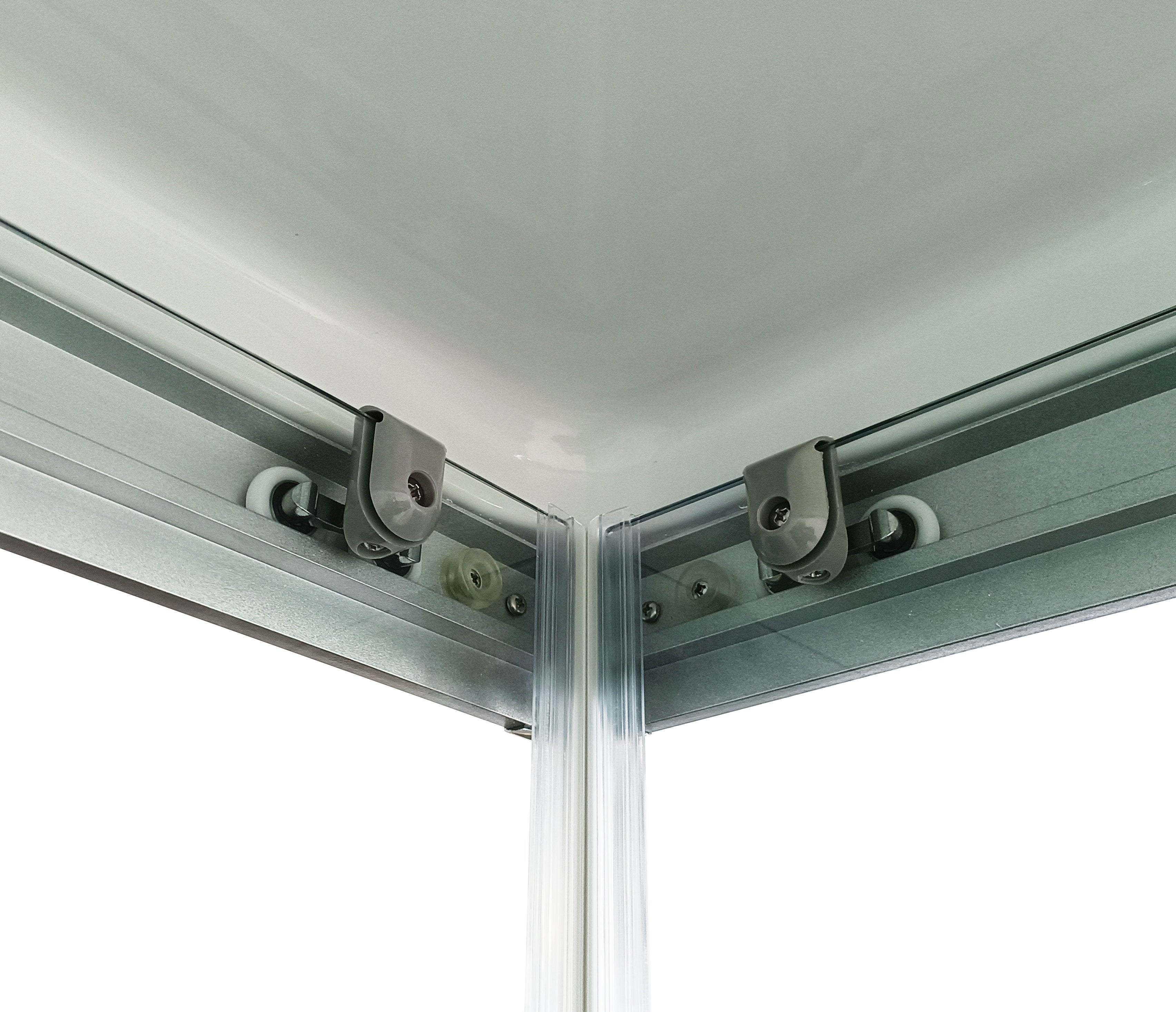 Gesloten Douchecabine 90x90x215 Kitvrij Vierkant TC06 Kitvrij
