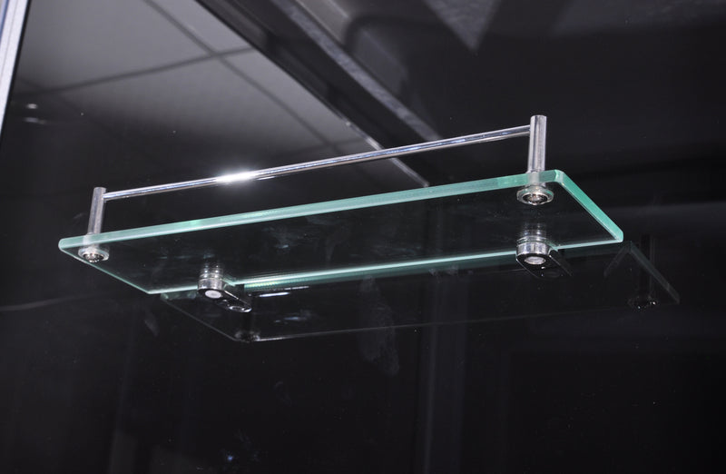 Gesloten douchecabine kwartrond 90x90x215 kitvrij Punto zwart