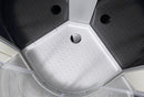 Gesloten douchecabine kwartrond 90x90x215 kitvrij Punto zwart
