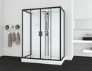 Gesloten Douchecabine Kitvrij NEW York 160x90x215 Mat zwart