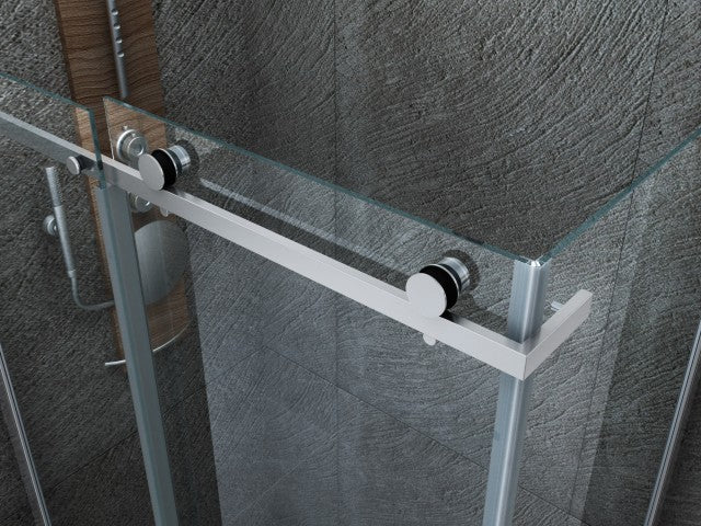 Aloni CR Douchecabine Schuifdeur 120x80 Chroom detailfoto 2