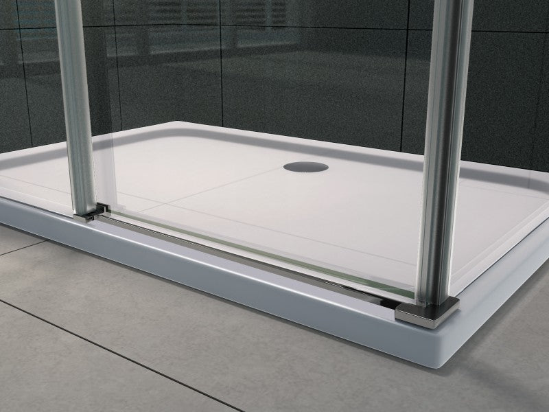 Aloni CR Douchecabine Schuifdeur 160x90 Chroom detailfoto 4
