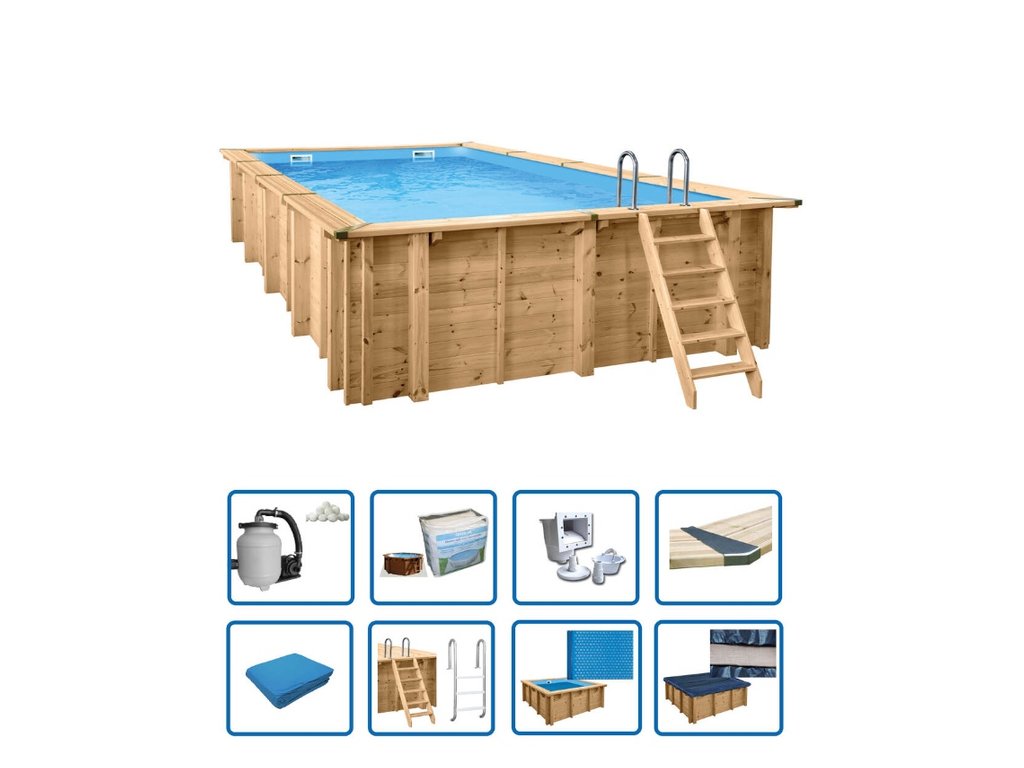 buitenbad Interline Bali Hout — productdetail