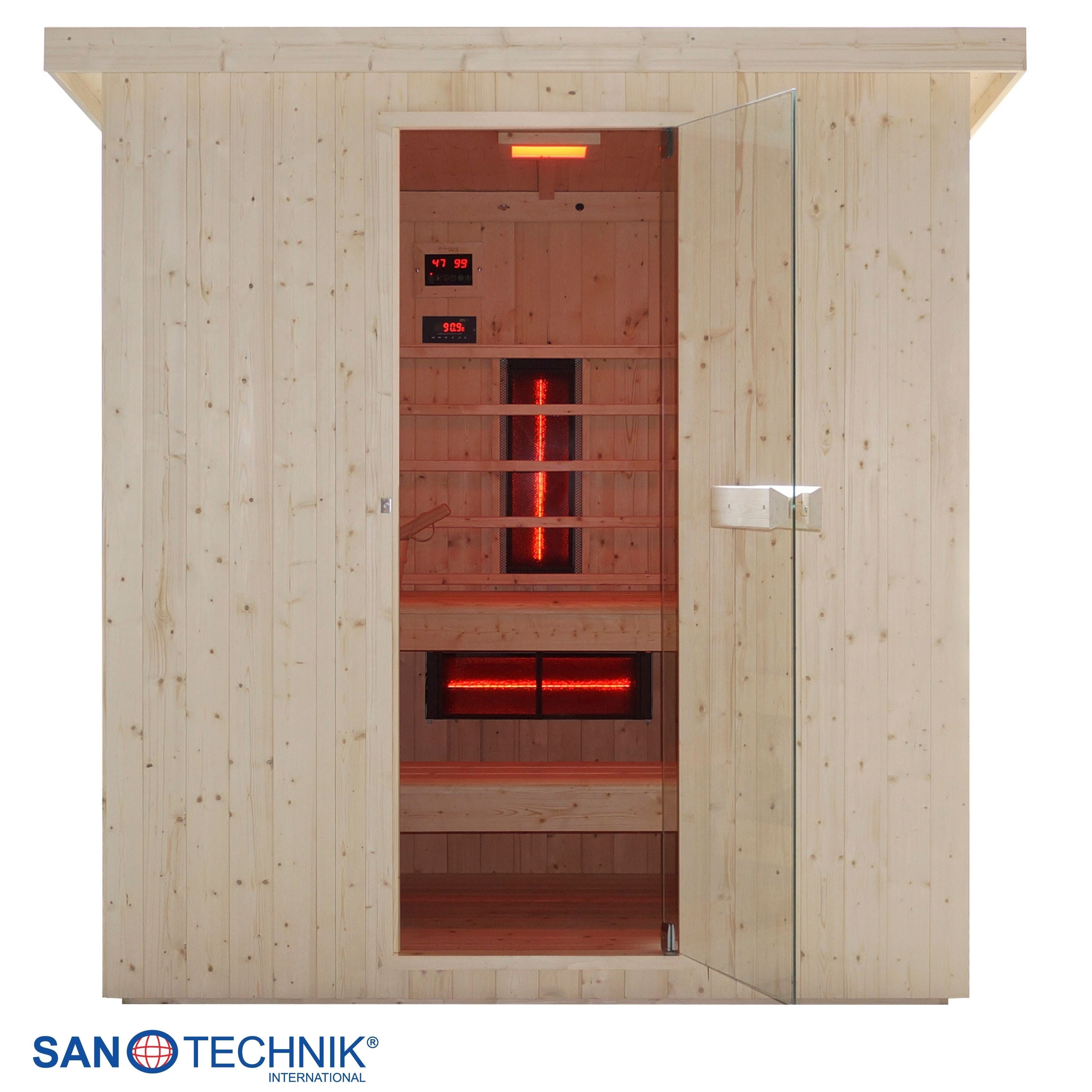 Sanotechnik Lahti Buitensauna voor 6 personen 200x180x200 cm