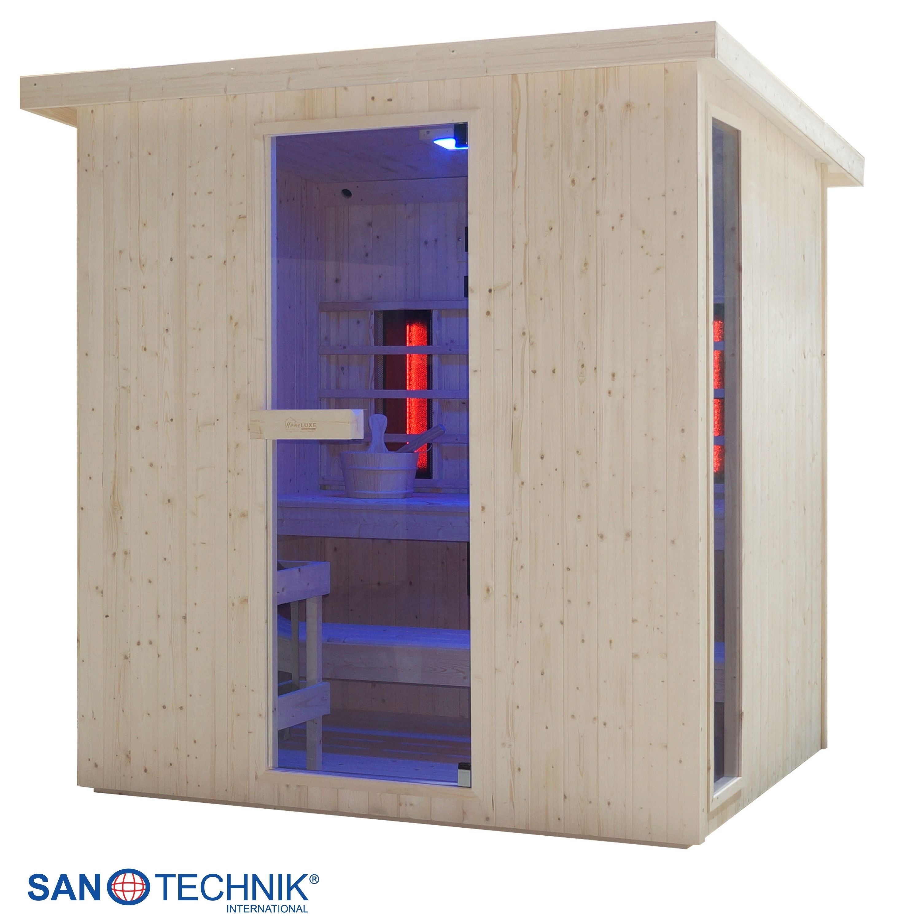 Sanotechnik Lahti Buitensauna voor 6 personen 200x180x200 cm