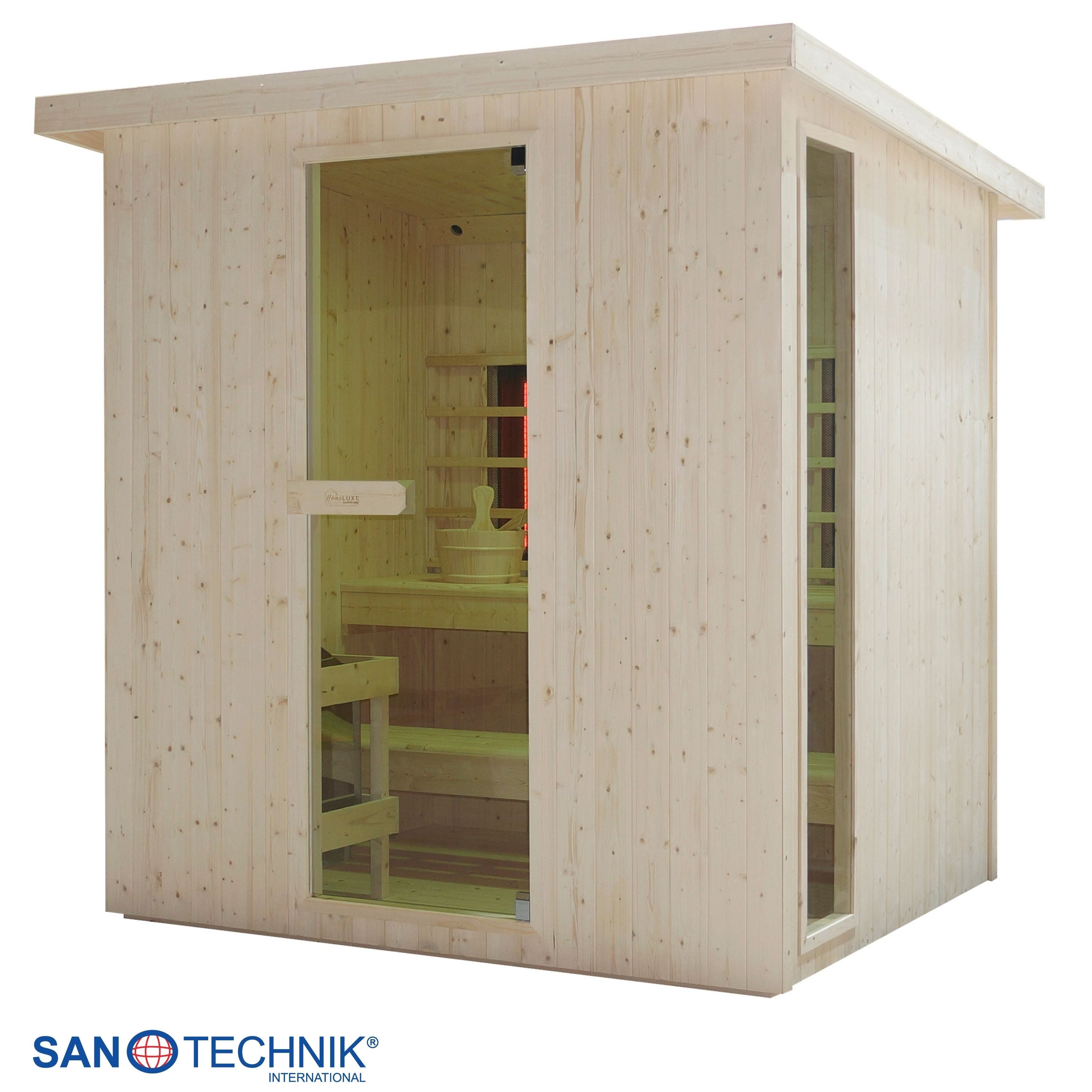 Sanotechnik Lahti Buitensauna voor 6 personen 200x180x200 cm