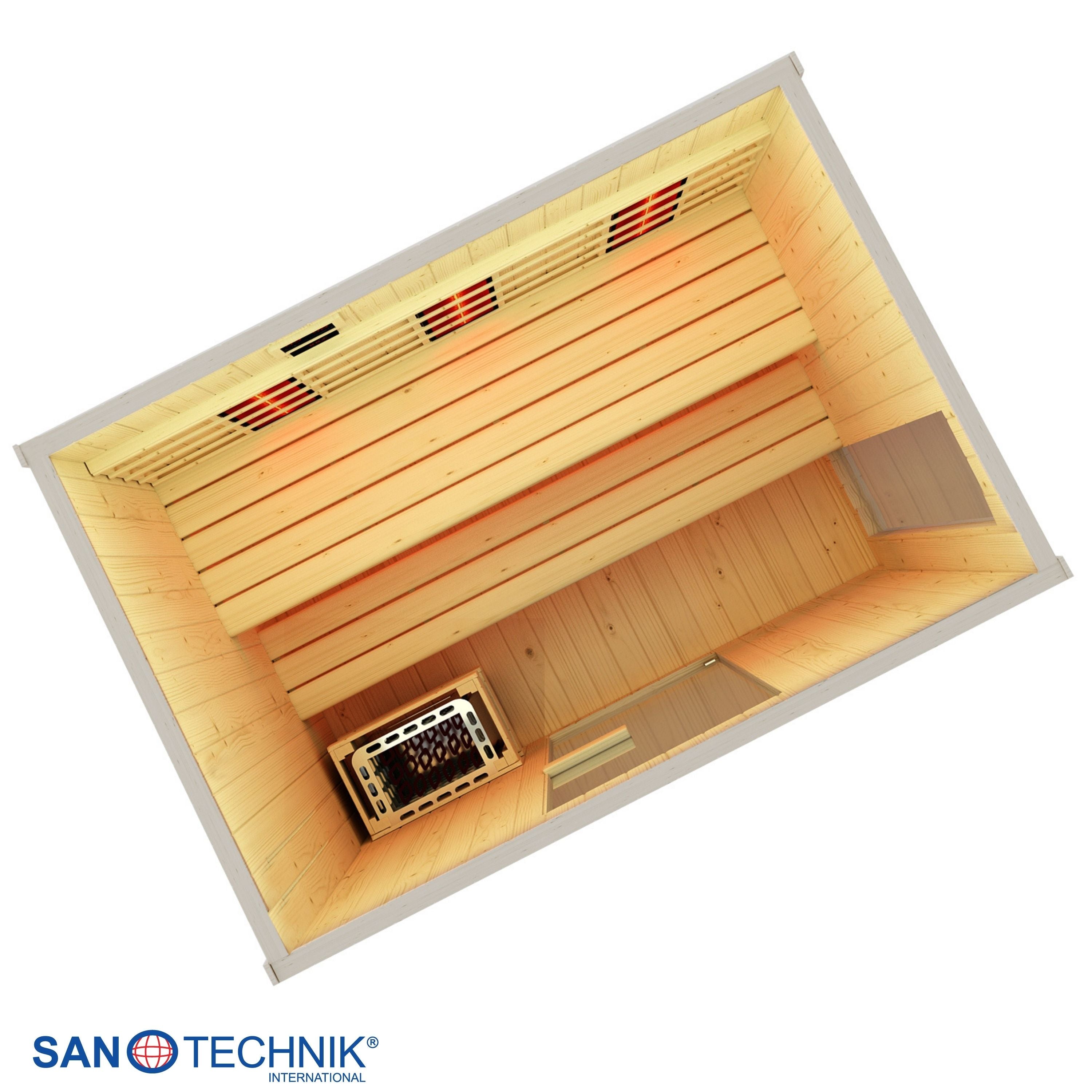 Sanotechnik Lahti Buitensauna voor 6 personen 200x180x200 cm