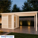 Sanotechnik Rauma Buitensauna voor 5 personen 460x230x220 cm