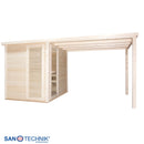 Sanotechnik Rauma Buitensauna voor 5 personen 460x230x220 cm