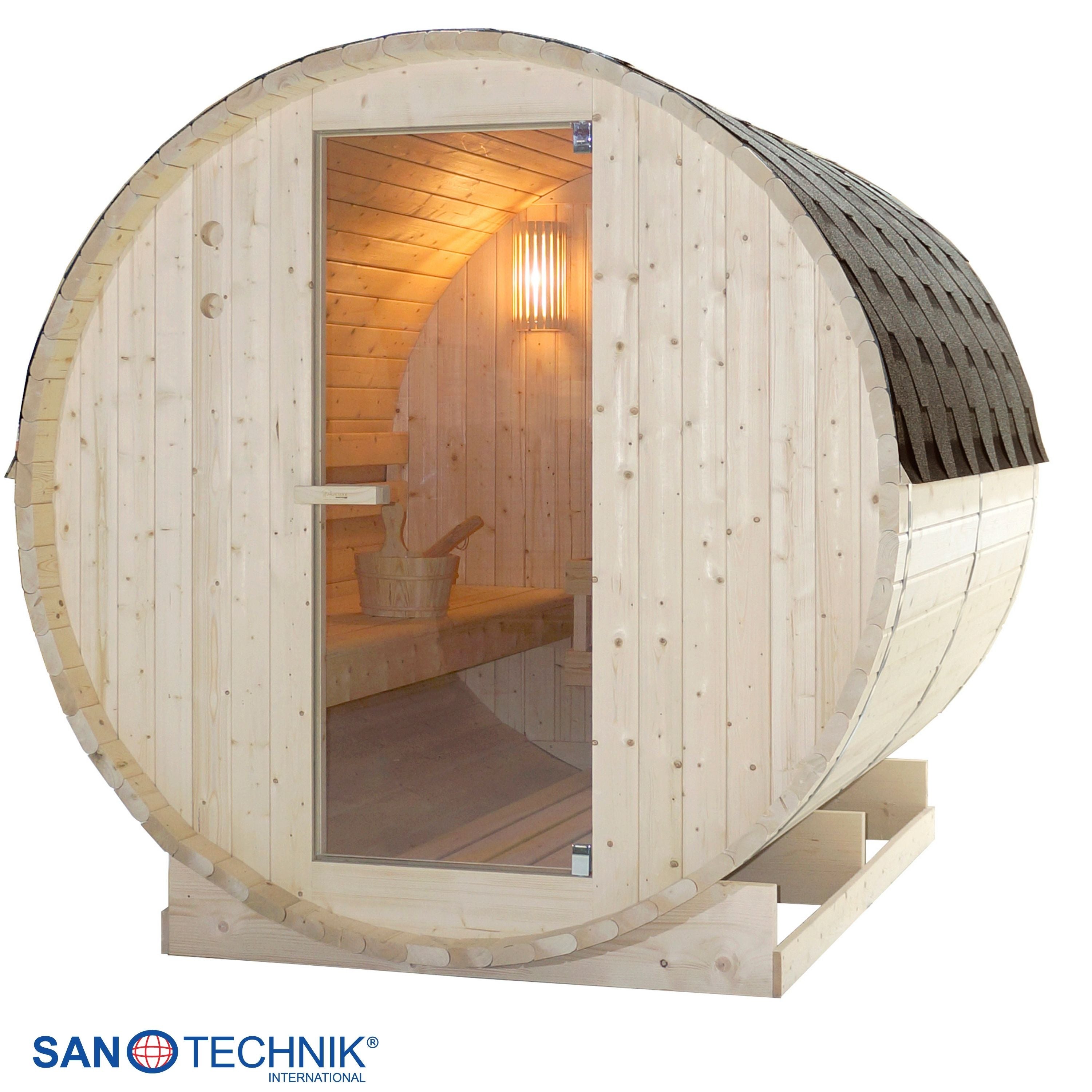 Sanotechnik Tromsö XL Buitensauna voor 6 personen 190x220x190 cm