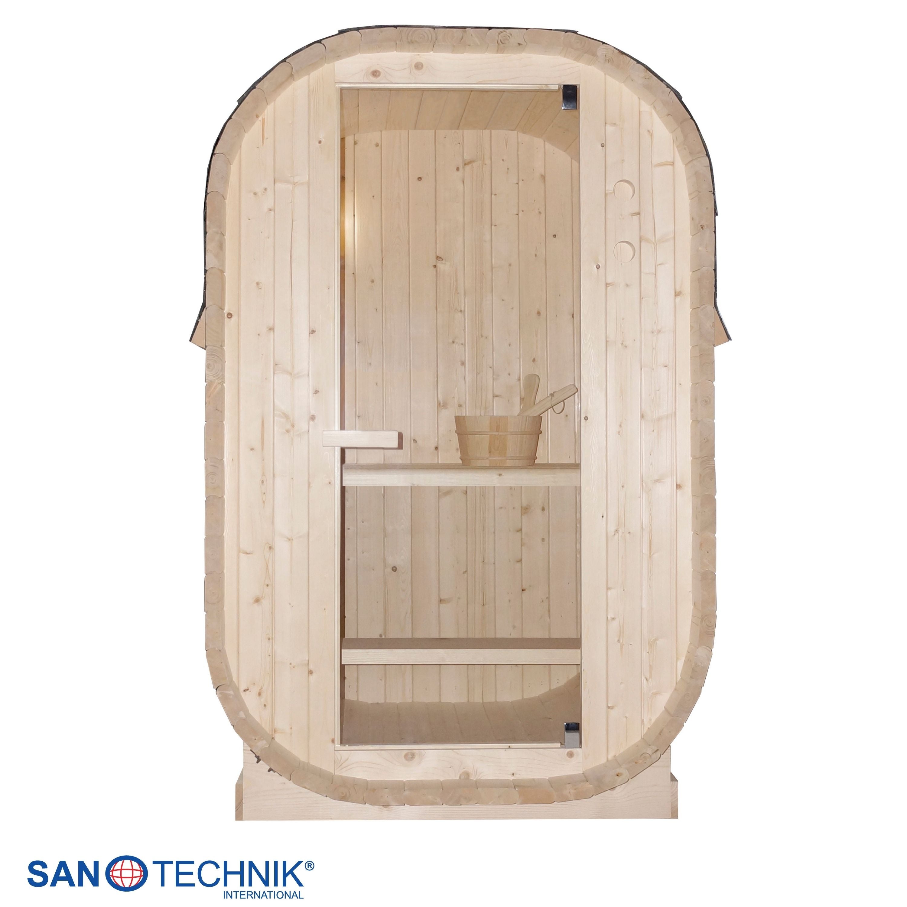 Sanotechnik Lindholm Buitensauna voor 2 personen 130x120x195 cm