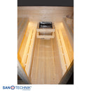 Sanotechnik Hanko Buitensauna voor 6 personen 210x180x210 cm
