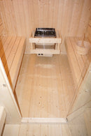 Sanotechnik Göteborg Buiten Sauna 4 Personen Sparrenhout 188,2x220x194 cm