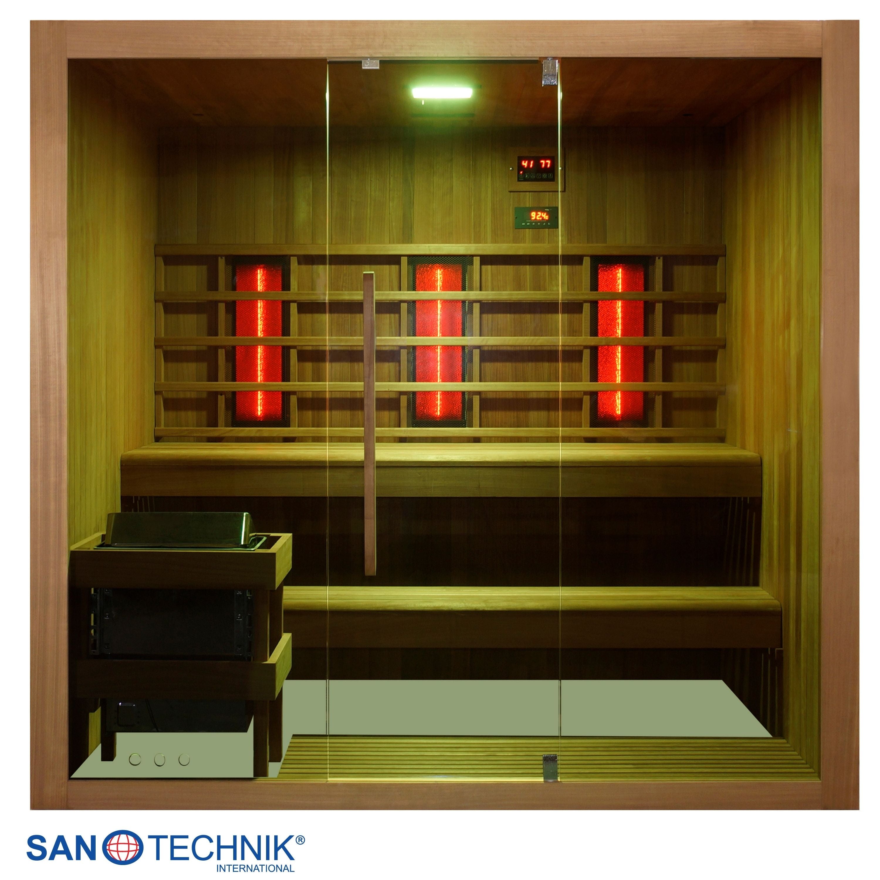 Sanotechnik Kotka Combi Sauna voor 5 personen 200x150x190 cm