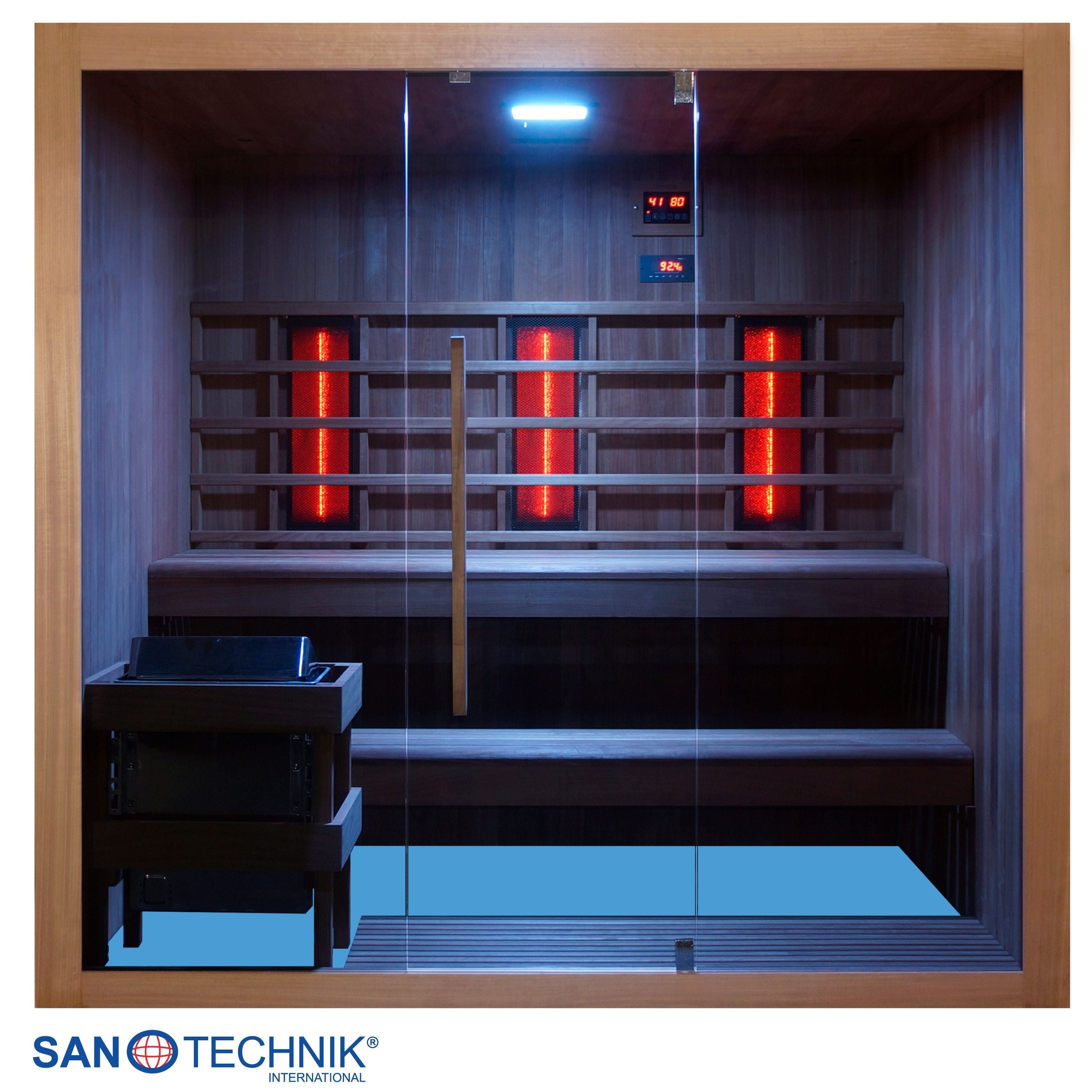 Sanotechnik Kotka Combi Sauna voor 5 personen 200x150x190 cm
