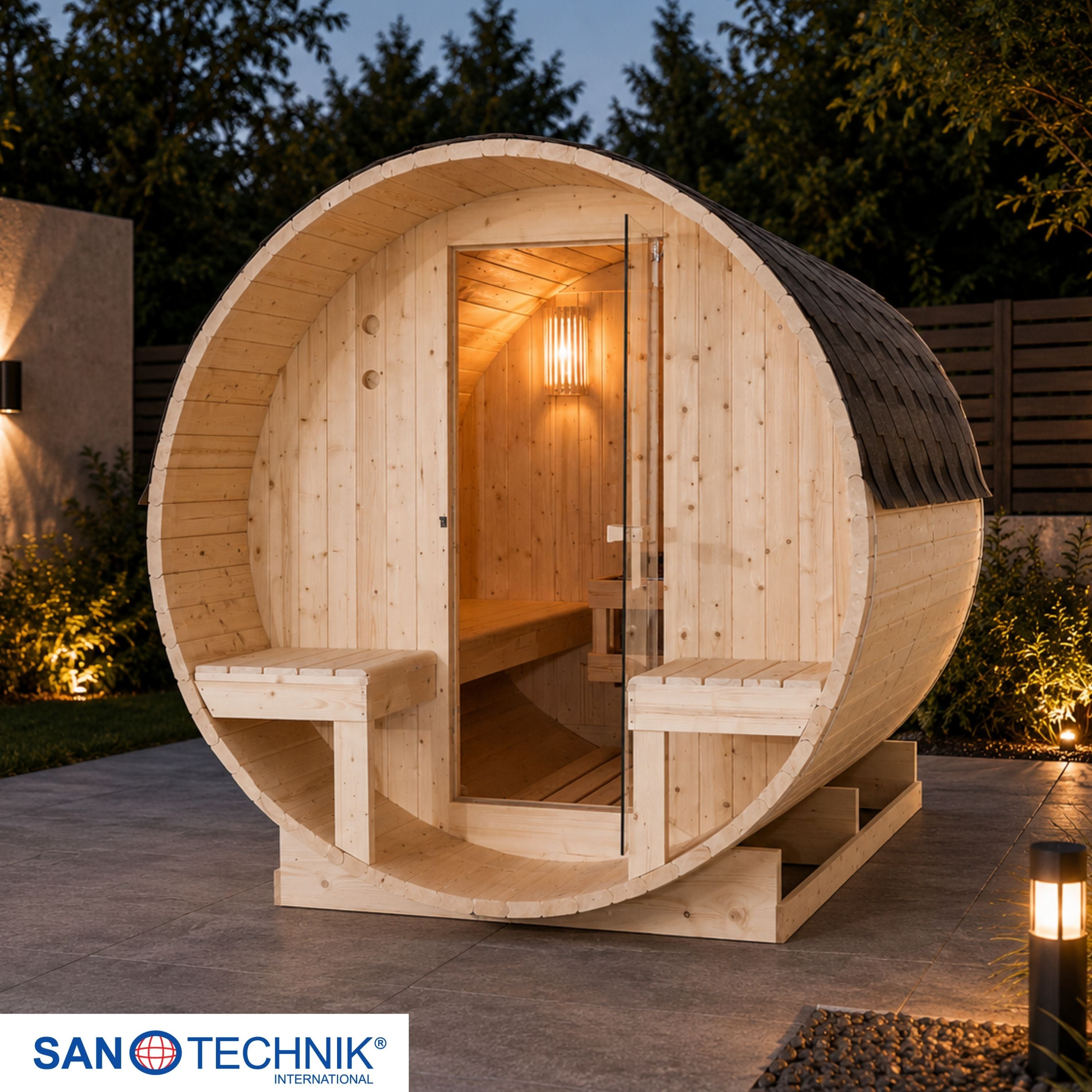 Sanotechnik Bergen Buitensauna voor 6 personen 190x220x190 cm