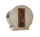 Sanotechnik Nyborg M Buiten Sauna Van Vurenhout (4-Persoons) Met 6 kW Saunaoven – 194,2×204,9×194,9 cm