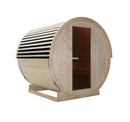 Sanotechnik Nyborg M Buiten Sauna Van Vurenhout (4-Persoons) Met 6 kW Saunaoven – 194,2×204,9×194,9 cm