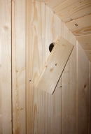 Sanotechnik Nyborg M Buiten Sauna Van Vurenhout (4-Persoons) Met 6 kW Saunaoven – 194,2×204,9×194,9 cm