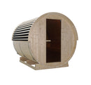 Sanotechnik Nyborg L Buiten Sauna Van Vurenhout (6-Persoons) Met 8 kW Saunaoven – 194,2×244,9×194,9 cm