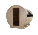 Sanotechnik Nyborg L Buiten Sauna Van Vurenhout (6-Persoons) Met 8 kW Saunaoven – 194,2×244,9×194,9 cm