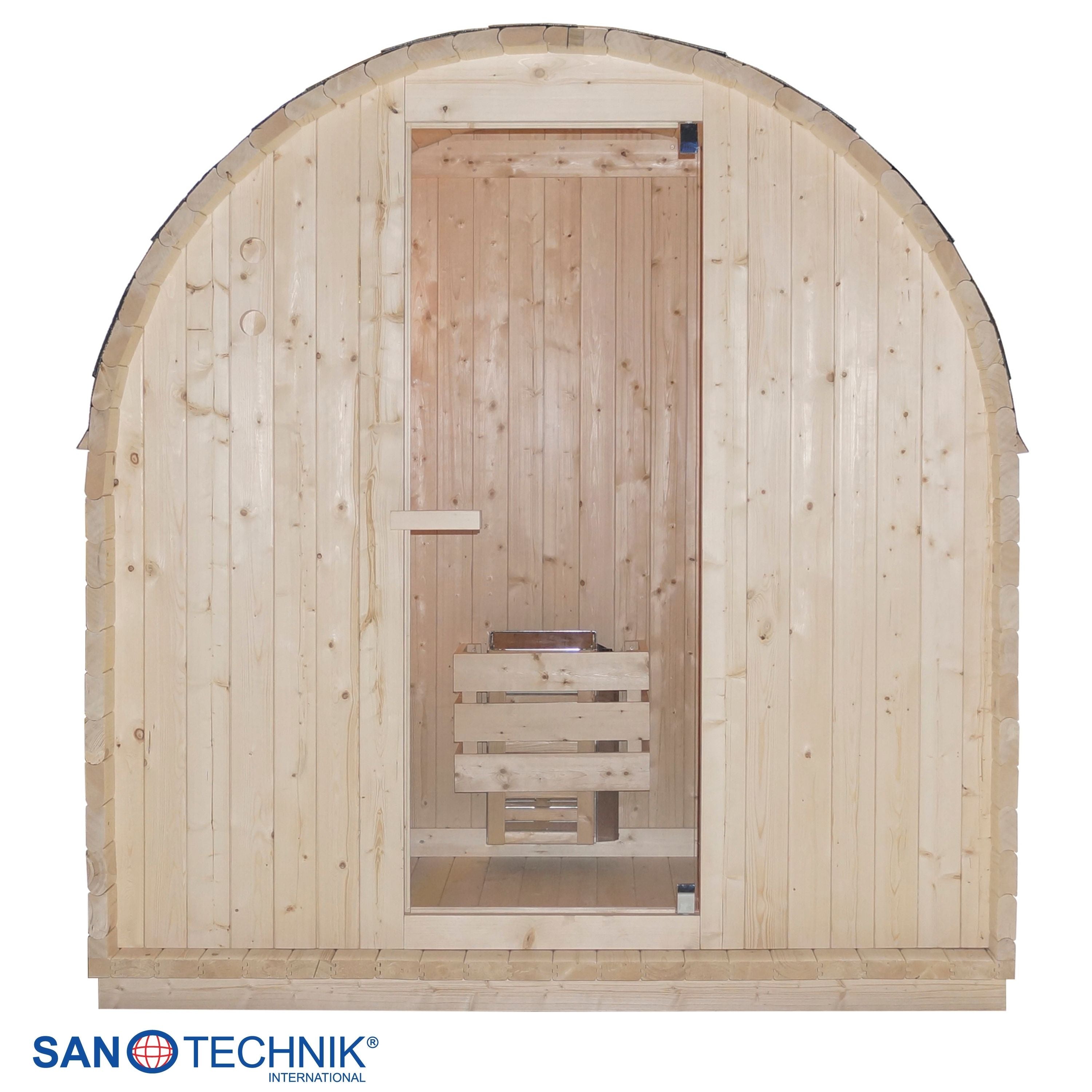 Sanotechnik Island L Buitensauna voor 2 personen 190x120x200 cm
