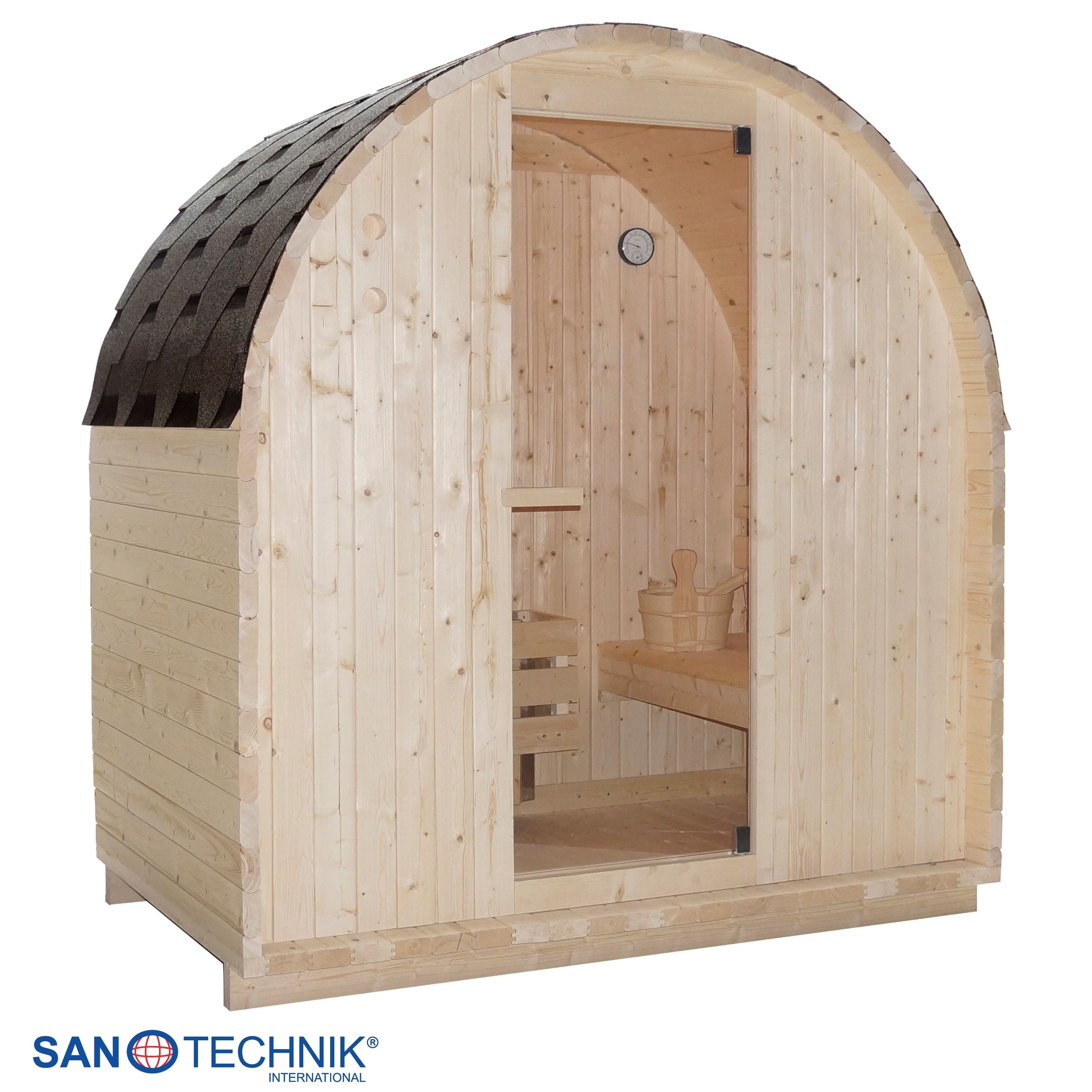 Sanotechnik Island L Buitensauna voor 2 personen 190x120x200 cm