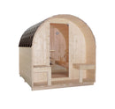 Sanotechnik Island XL Buiten Sauna 4 Personen Sparrenhout 189x220x200 cm