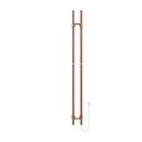 BELRAD ROD STAAFHANDDOEKDROGER - ELEKTRISCH - DUBBEL - 120W - Ø2,5CM - 150X16,8X12,7 CM - GEBORSTELD KOPER