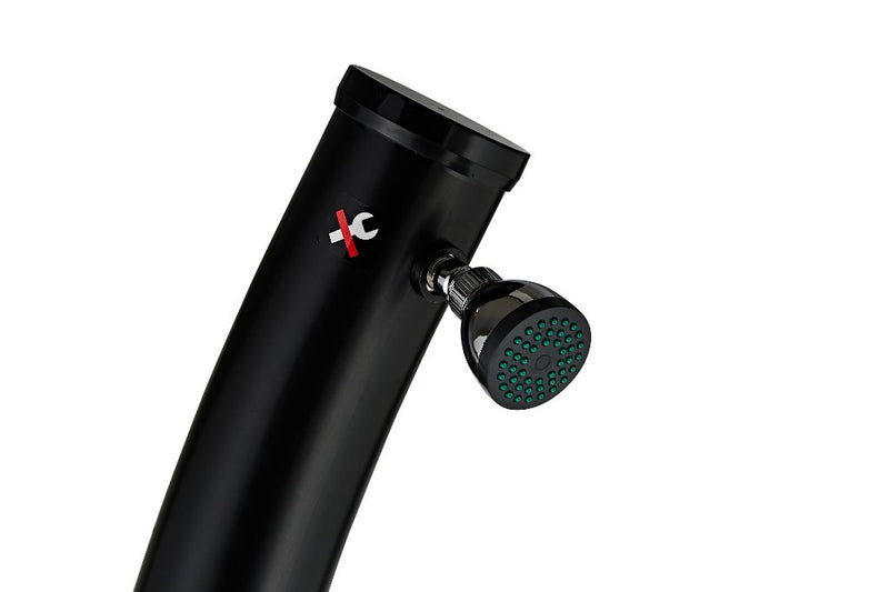 Sanotechnik Solar Buitendouche Gebogen Zwart 38L - Design Tuindouche met Voetdouche