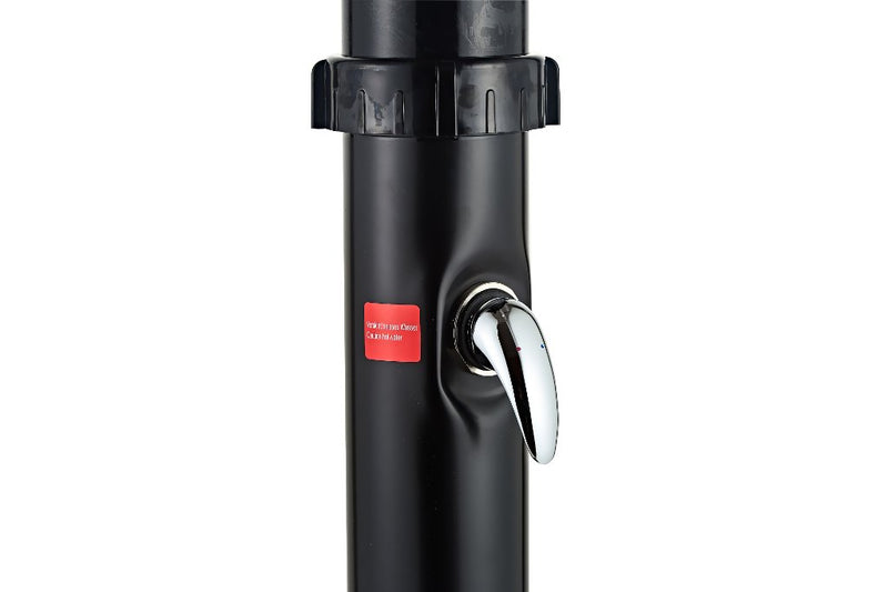 Sanotechnik Solar Buitendouche Gebogen Zwart 38L - Design Tuindouche met Voetdouche