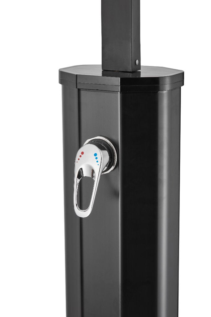 Sanotechnik Solar Buitendouche Shower Gate Zwart 40L - Luxe Tuindouche met Voetdouche