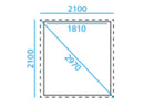 Interline Bali 210 x 210 cm productafbeelding 4