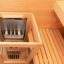 2 persoons twincombi infrarood en finse sauna 130x120x200