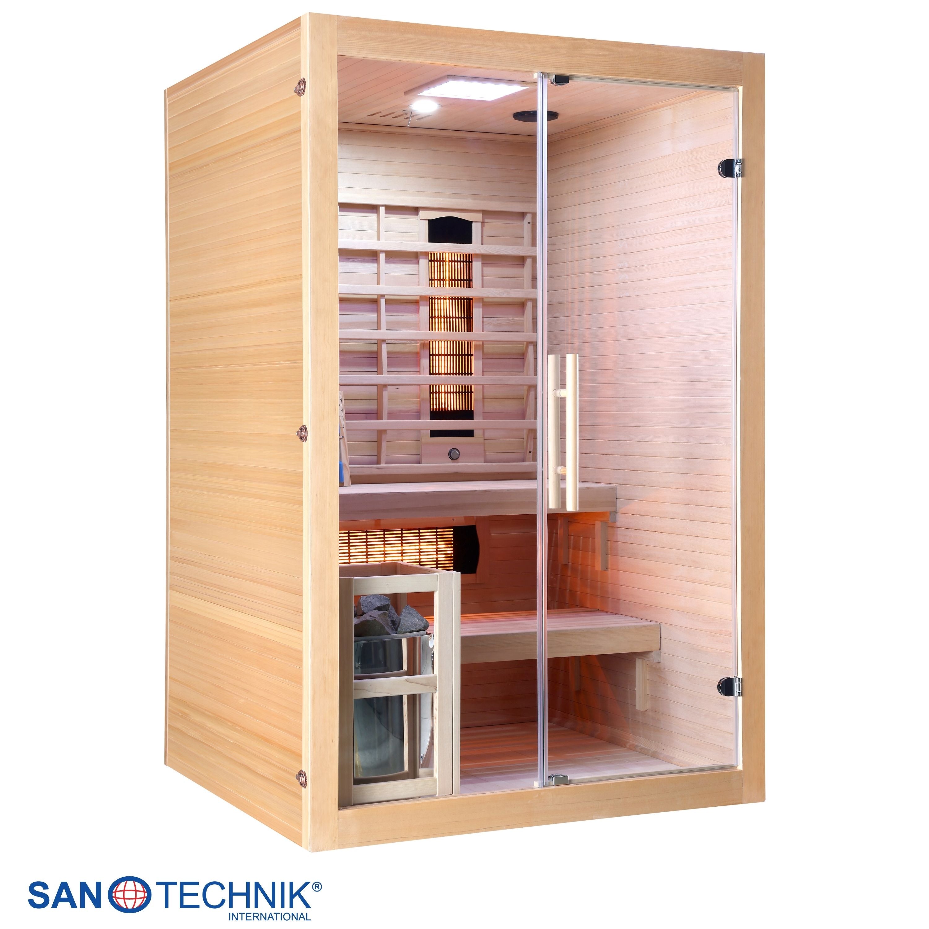 Sanotechnik Twin Combi Combi Sauna voor 2 personen 130x120x200 cm