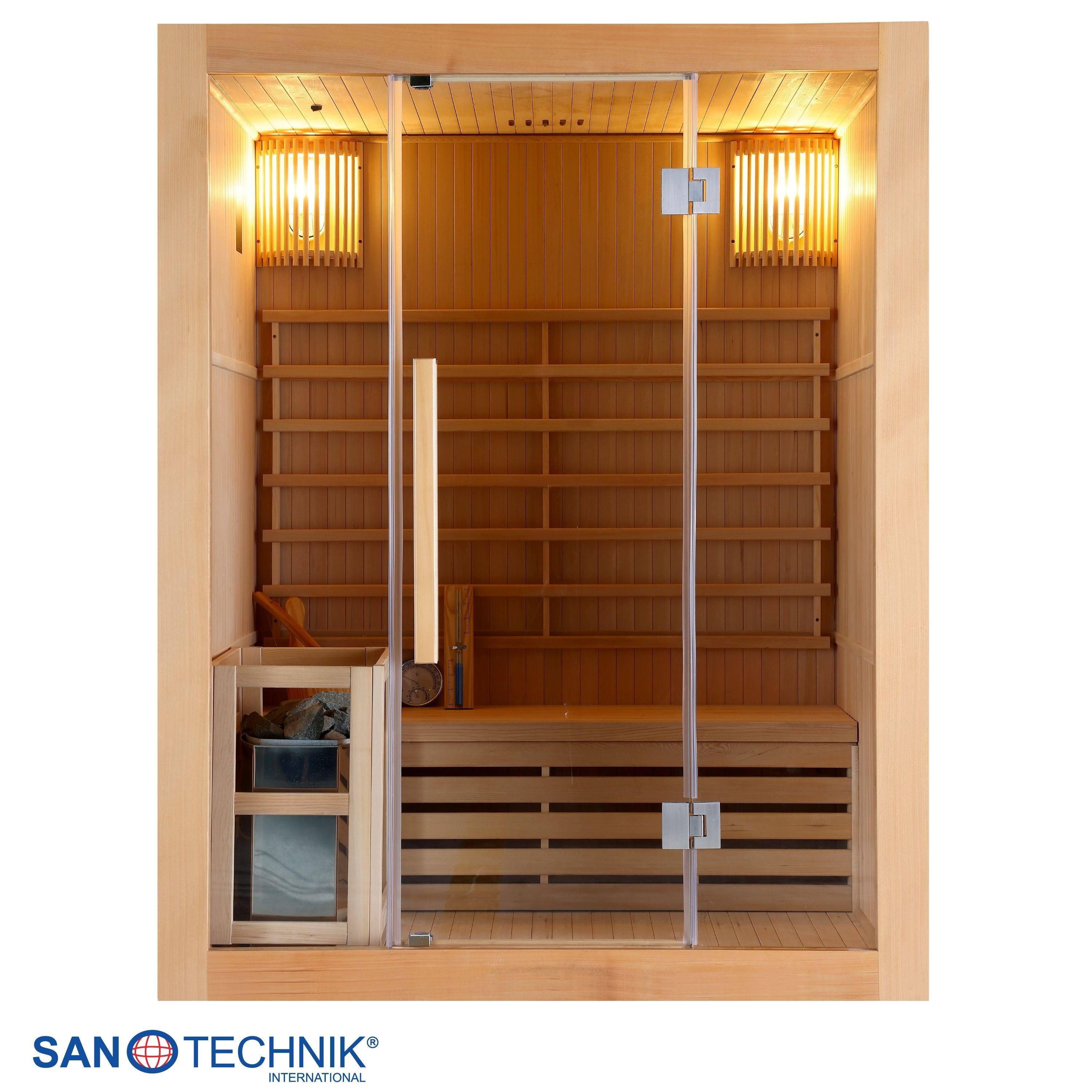 Sanotechnik Riga Finse Sauna voor 3 personen 150x120x190 cm