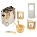 2 persoons Finse Sauna Panorama Inclusief Oven 130x120x200