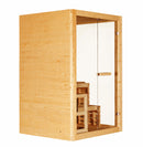 2 persoons Finse Sauna Panorama Inclusief Oven 130x120x200